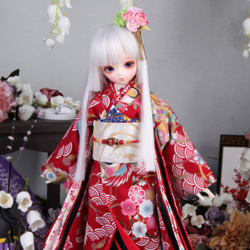娃娃衣服 KDF Girl Kimono Set Red
