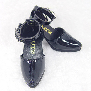 娃娃鞋子 SGS 03 SIDE OPEN For Senior Delf Girl Heel Parts S BK