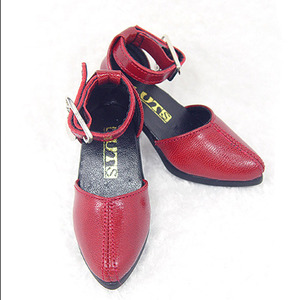 娃娃鞋子 SGS 03 SIDE OPEN For Senior Delf Girl Heel Parts Red