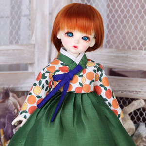 娃娃衣服 Pre Order HDF Orange Hanbok Set Green