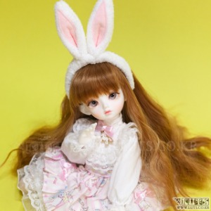 娃娃饰品 Rabbit Hair band  White/Pink   S size