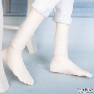 娃娃衣服 SDF65 Seethrough Rouge Socks White