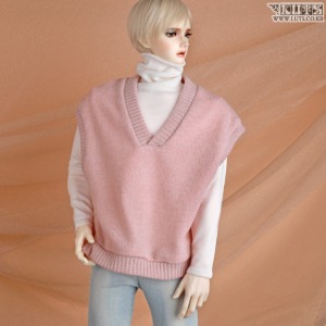 娃娃衣服 GSDF Overfit Knit Vest Pink