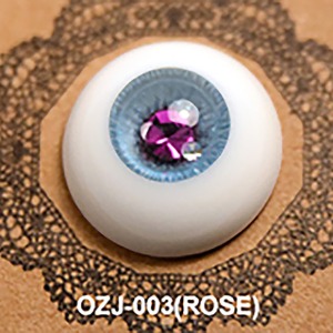 娃娃眼珠 16mm half OZ Jewelry NO003 Rose