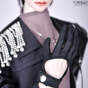 娃娃衣服 SSDF half-moon gloves black