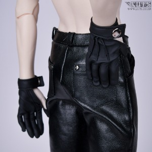 娃娃衣服  SSDF three-line gloves black
