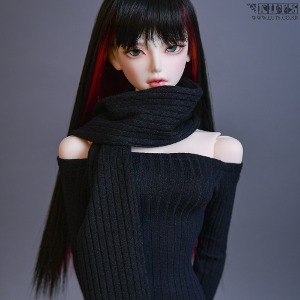 娃娃饰品 SDF Knitted muffler BLACK