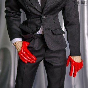 娃娃衣服 GSDF78 Half Glove Red