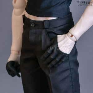 娃娃衣服 GSDF78 Half Glove Black