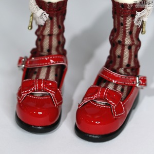 娃娃鞋子 KDS 151 Glossy Red