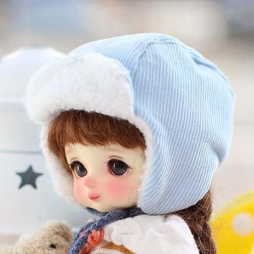 娃娃衣服 Pre-order 16cm Cute winter hat Sky