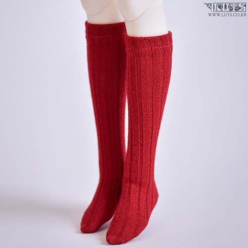 娃娃衣服 KDF Knitted stockings Red