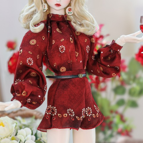 娃娃衣服 Pre-order Priscilla Jewel Red Set