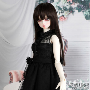 娃娃衣服 Pre-order SDF Pearl lace dress set Black
