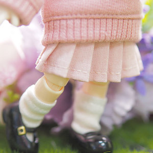 娃娃衣服 Obitsu 11 Basic Pleated Skirt Salmon Pink