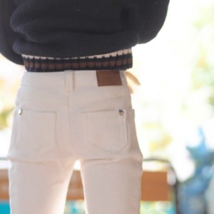 娃娃衣服 Pre-order SDB BOY Color Skinny Pants White