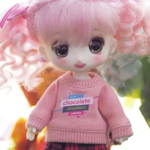 娃娃衣服 PETIT16 Color Casual Over Sweatshirt Pink