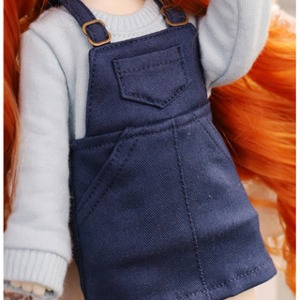 娃娃衣服 USD cutie suspenders skirt navy