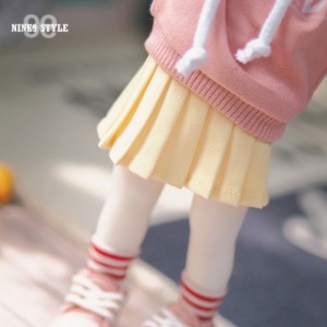 娃娃衣服 USD J30 Basic Pleated Skirt Yellow