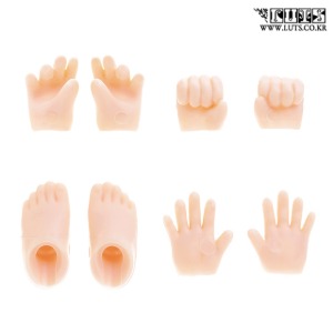 娃娃 OBITSU Hands&amp;Foot Set A For Obitsu 11 Body (Natural/Matt Skin)