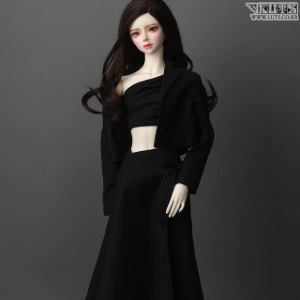 娃娃衣服 SDF65 Modern Rap Skirt Set Black