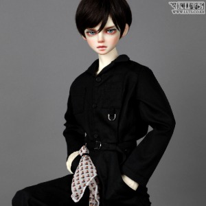 娃娃衣服 [Pre-order] SDF65 Solty jumpsuit Black