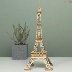 ROBOTIME Assembly Famous World Architecture Eiffel Tower Exquisite Wood Craft Kits