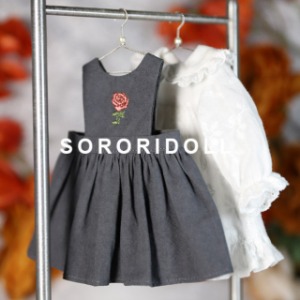 娃娃衣服  2022 Spring Season Limited Gray Spring Flower Dress Set USD Size
