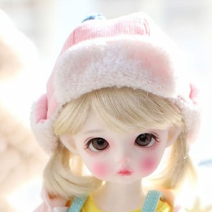 娃娃衣服 Pre-order USD Little Cute winter hat Pink