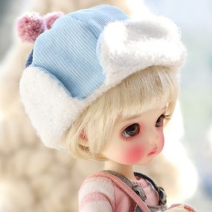 娃娃衣服 Pre-order USD Little Cute winter hat Sky