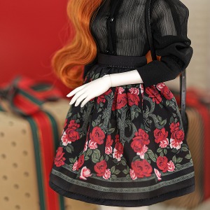 娃娃衣服 Pre-order Mini Blair Skirt Red and Black