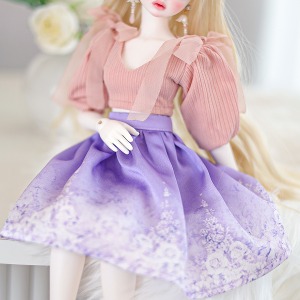 娃娃衣服 Pre-order Mini Blair Skirt Lavender