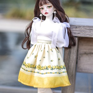 娃娃衣服 Pre-order Mini Blair Skirt Yellow Flower