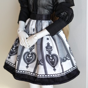 娃娃衣服 Pre-order Mini Blair Skirt Black Etoile