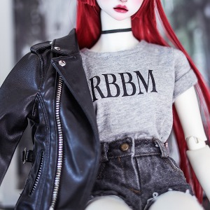 娃娃衣服 Pre-order RBBM Initials T-Shirt Gray