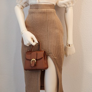 Pre-order Unis Knit Skirt Beige