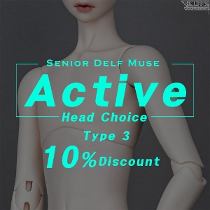娃娃 Senior Delf Muse Type3, Type5  Active ver (Doll 9折) Head Choice